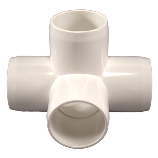 PVC Pipe Fittings for Building Furniture and Cool Structures 3//4 Inch, 4-Way Elbow, 16 Sustainable Village